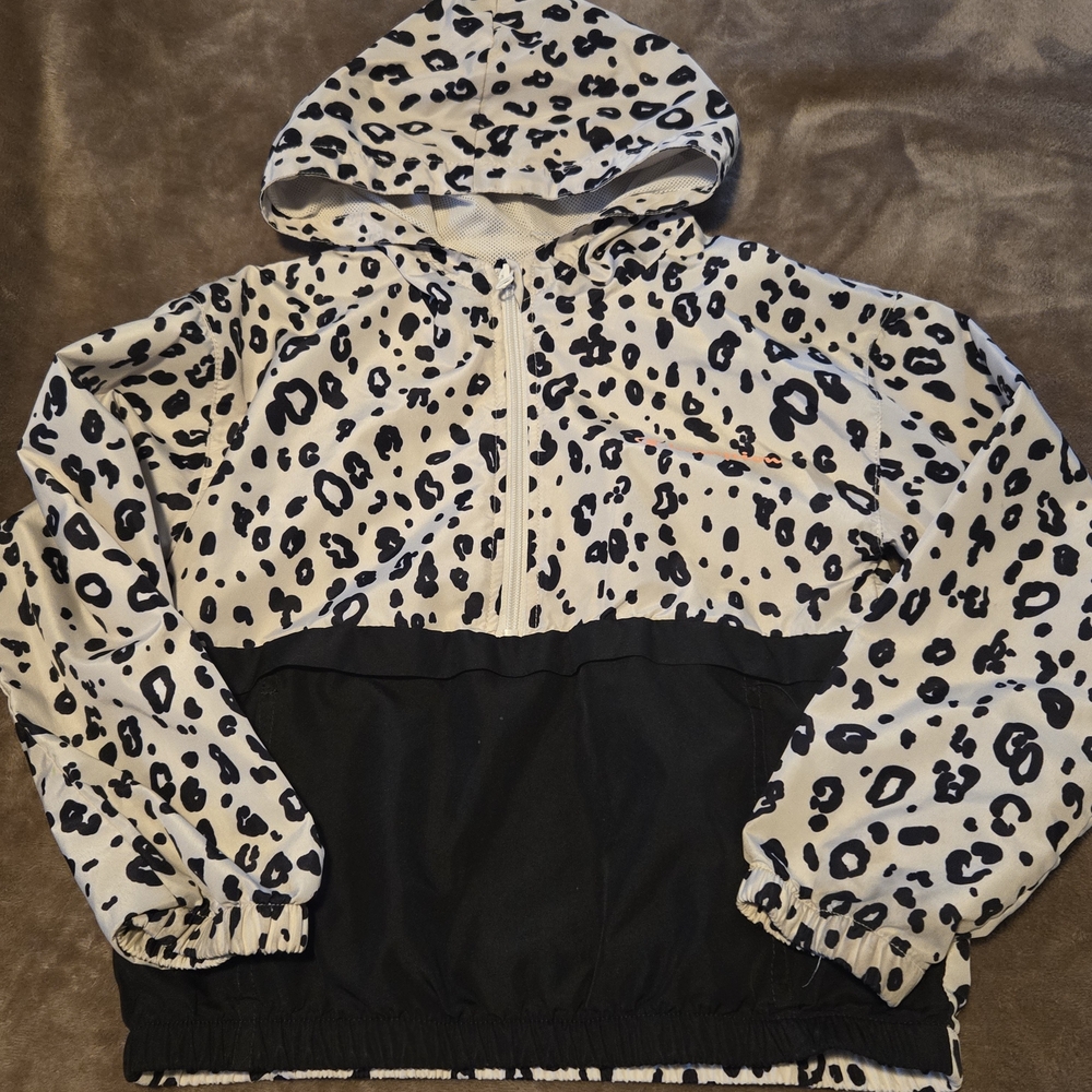 Champion Kids Black and White Leopard Raincoat